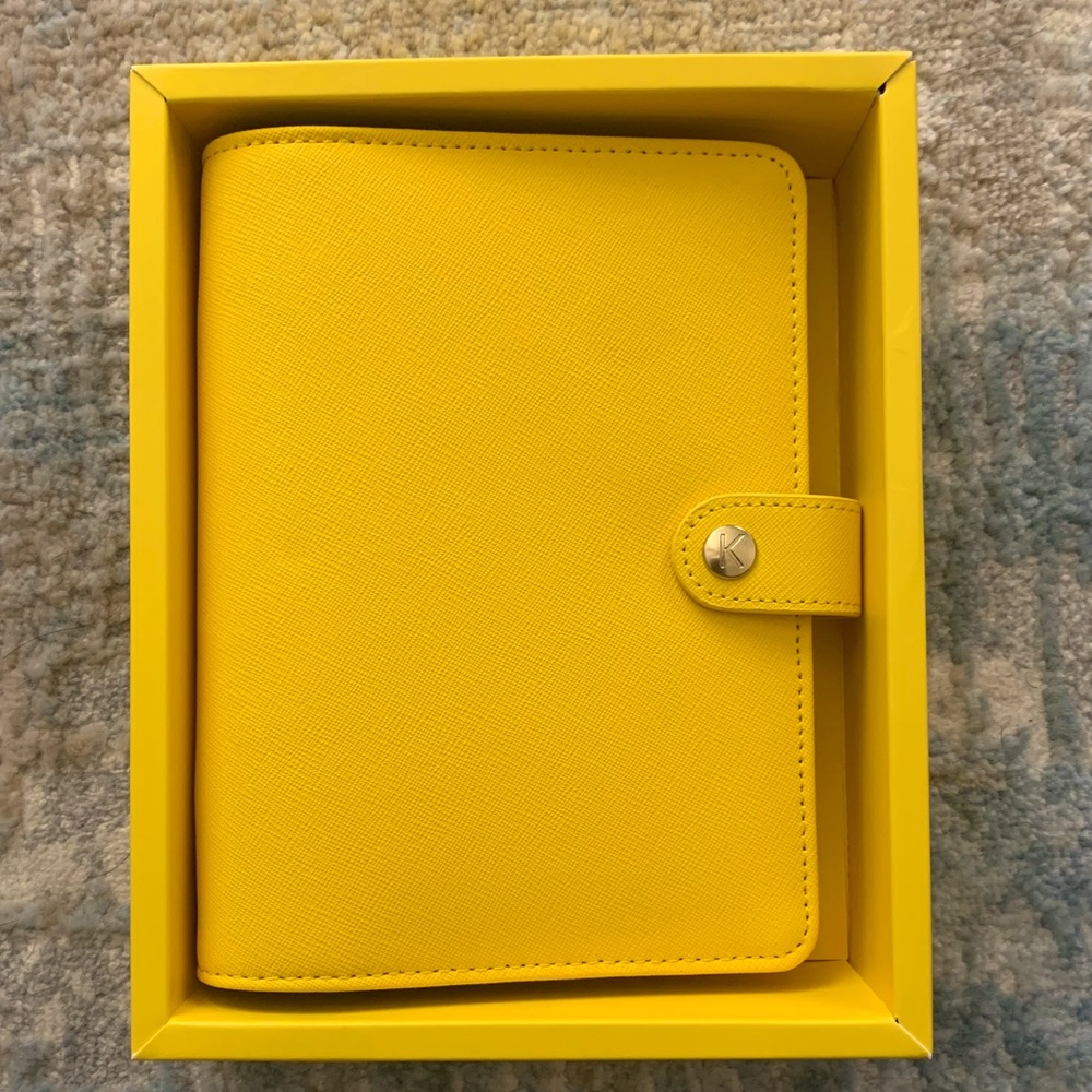 Kikki K yellow medium/personal planner